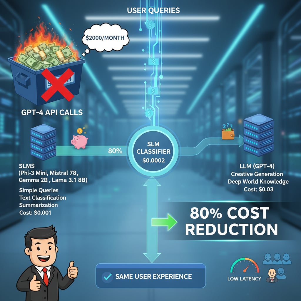 Stop Burning Cash on GPT-4: The SLM + LLM Routing Framework That Cuts API Costs by 80%